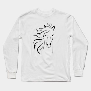 horse Design Long Sleeve T-Shirt